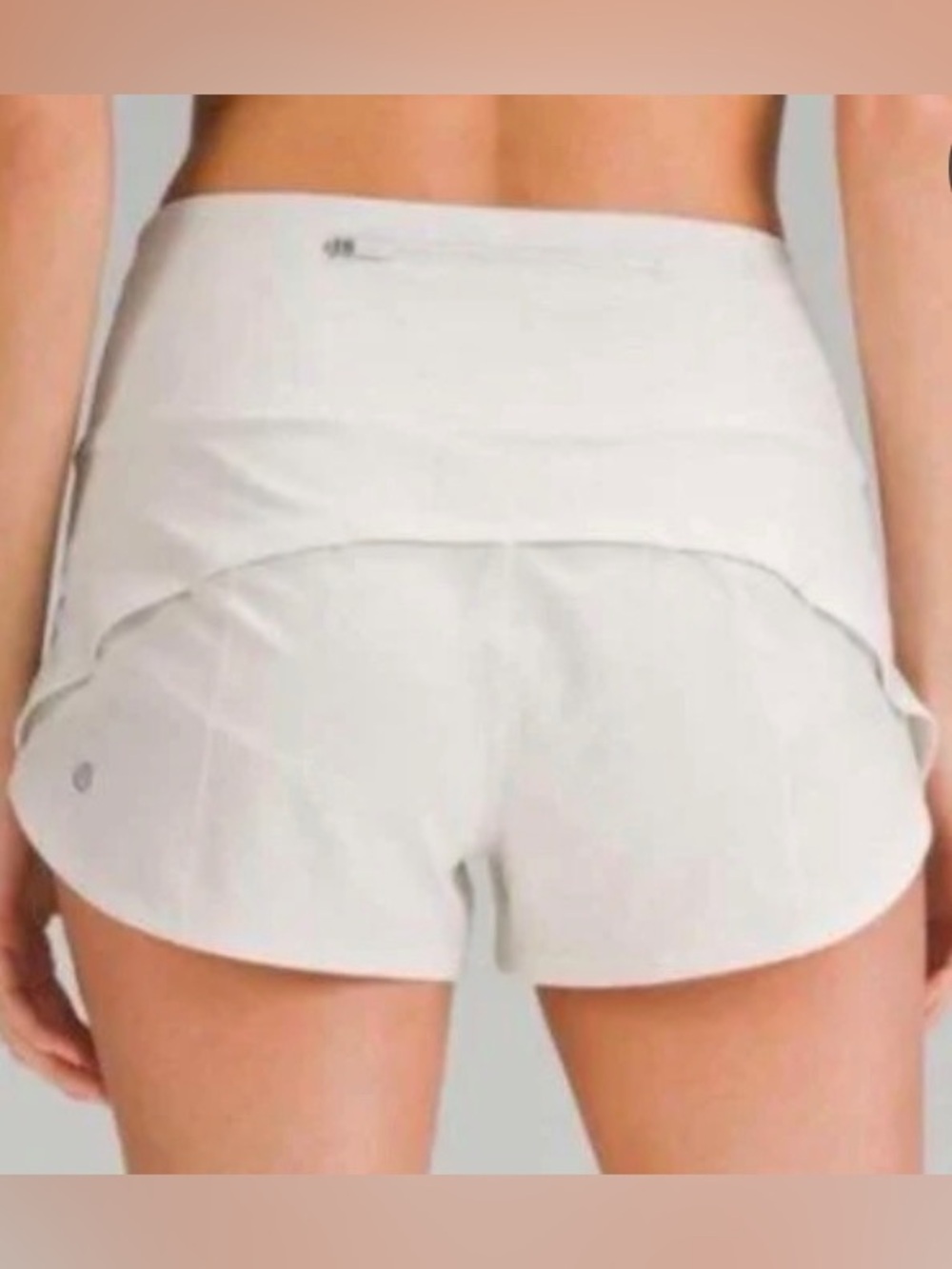 Lululemon Speed Up / Lined Shorts In Bone White Performance Women’s /size 4